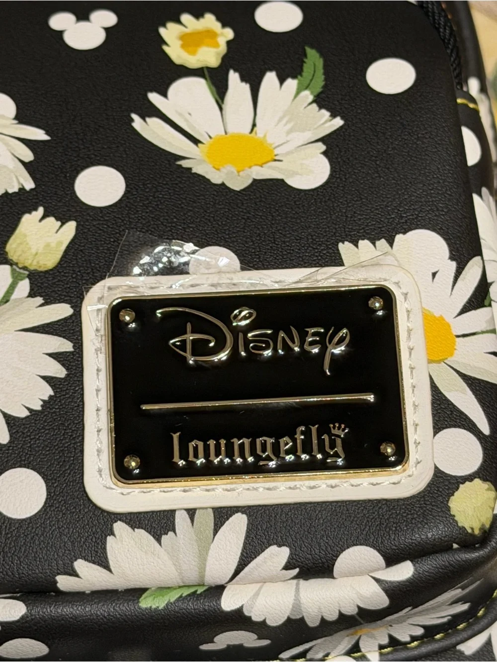 Loungefly Disney collab Daisy Print with Minnie Mouse Ears Mini Backpack